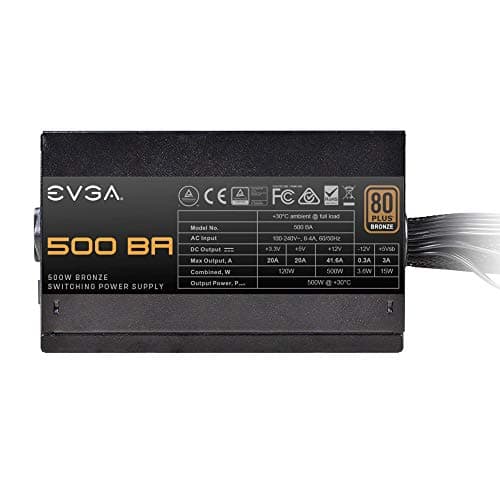 EVGA 500 BA Black 500W Non-Modular 80+ Bronze image