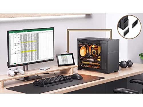 Jonsbo D31 MESH MicroATX Mini Tower Black Tempered Glass Side Panel image