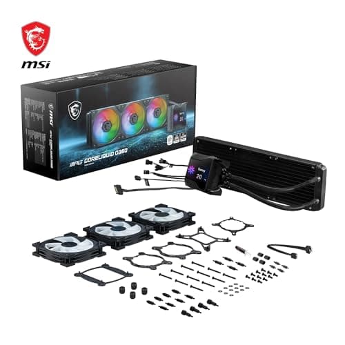 MSI MPG CORELIQUID D360 Water 360mm 77.4 CFM Black image