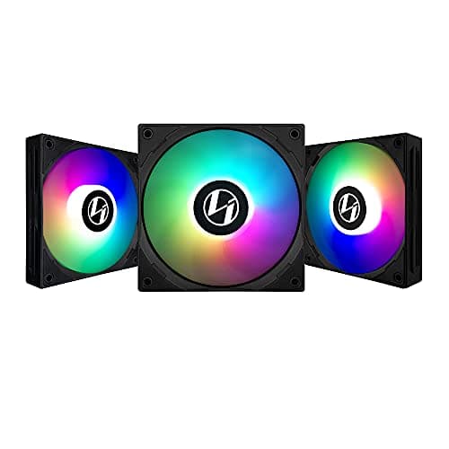 Lian Li ST120 120mm Black PWM Addressable RGB 3-Pack image