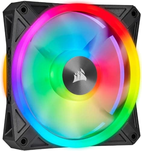 Corsair iCUE QL120 120mm RGB PWM 41.8 CFM Black 1-Pack image