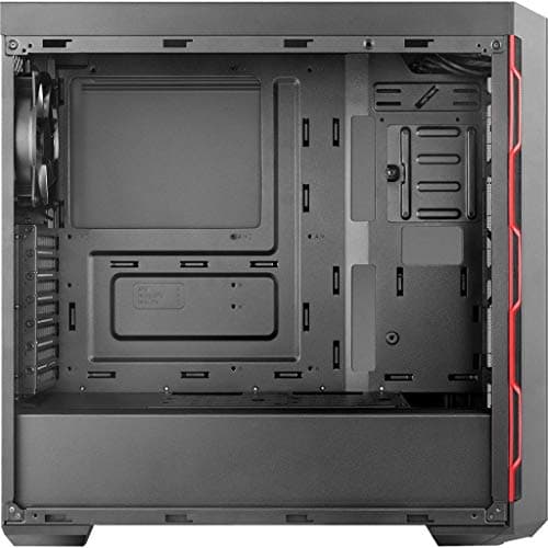 Cooler Master MB600L ODD ATX Mid Tower Black / Red with Acrylic Side Panel and USB 3.2 Gen 1 Type-A image