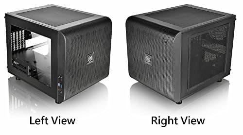 Thermaltake Core V21 Micro ATX Mini Tower Black with Acrylic Side Panel and USB 3.2 Gen 1 Type-A image