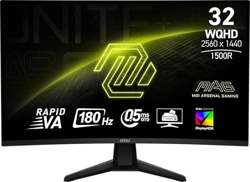 MSI MAG 32CQ6F 31.5" WQHD Rapid VA 180Hz image