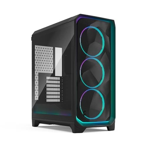 Fractal Design Meshify 3 Ambience Pro RGB ATX Mid Tower Black with Tinted Tempered Glass Side Panel and USB 3.2 Gen 2x2 Type-C, USB 3.2 Gen 1 Type-A main image