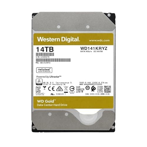 Western Digital Gold 14 TB HDD 3.5" 7200 RPM SATA 6.0 Gb/s Internal image