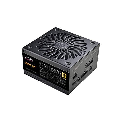 EVGA SuperNOVA 650 GT, 80 Plus Gold 650W, Fully Modular, Auto Eco Mode with FDB Fan, 7 Year Warranty, Includes Power ON Self Tester, Compact 150mm Size, Power Supply image