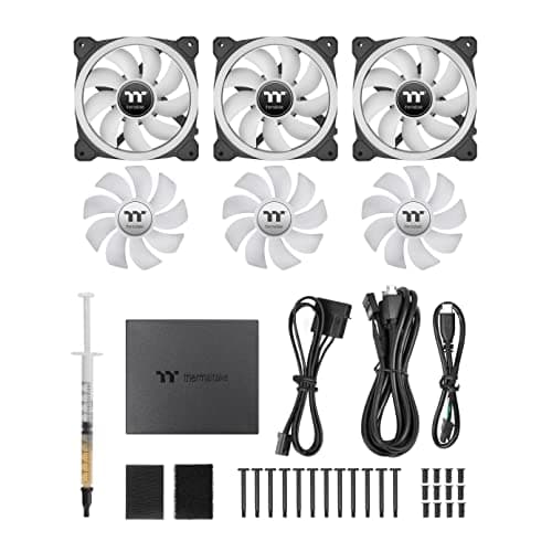 Thermaltake SWAFAN 12 120mm RGB 54.85 CFM Black 3-Pack image
