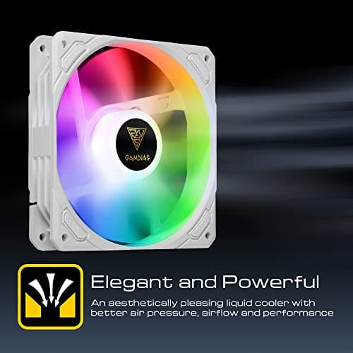 GAMDIAS CHIONE M3 Water 240mm 70.2 CFM White image