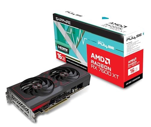 Sapphire PULSE Radeon RX 7600 XT 16GB GDDR6 Black / Red main image