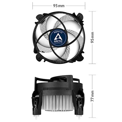 ARCTIC Alpine 12 CO Air 77mm Black / Gray image