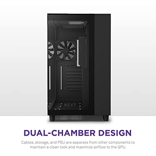 NZXT H9 Elite ATX Mid Tower Black Tempered Glass Side Panel image