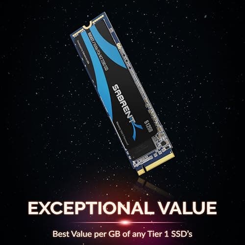 Sabrent Rocket 512GB M.2 SSD PCIe 3.0 NVMe image
