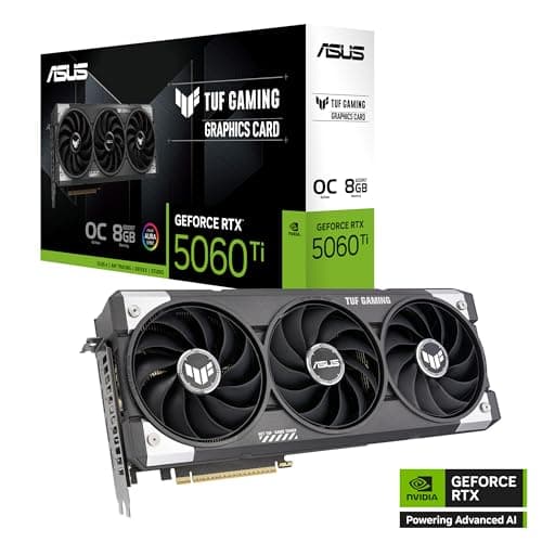 Asus GeForce RTX 5060 Ti TUF GAMING OC 8GB GDDR7 Black / Silver image