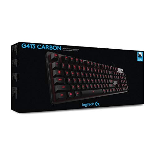 Logitech G413 Backlit Mechanical Gaming Keyboard with USB Passthrough - Carbon image
