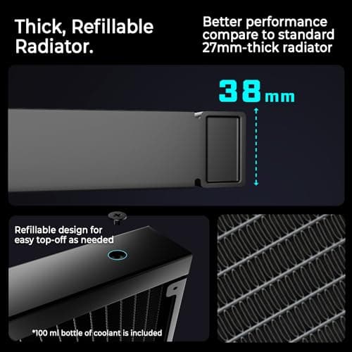 Enermax LIQMAXFLO Water 240mm 58.03 CFM Black image