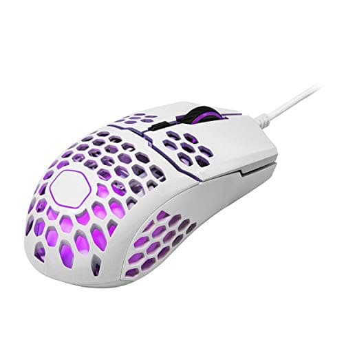 Cooler Master MM711 Glossy White Wired Optical Mouse image
