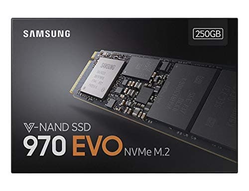 SAMSUNG 970 EVO M.2 2280 250GB PCIe Gen3. X4, NVMe 1.3 64L V-NAND 3-bit MLC Internal Solid State Drive (SSD) MZ-V7E250BW image