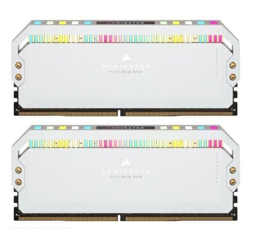 CORSAIR DOMINATOR PLATINUM RGB 32GB (2x16GB) DDR5 DRAM 6600MHz C32 Memory Kit — Black image