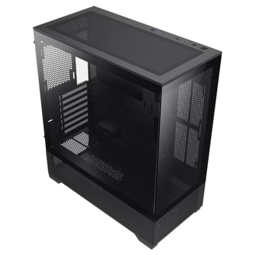 GameMax Vista AB ATX Mid Tower Black Tempered Glass Side Panel image