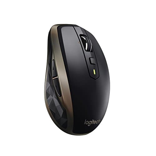 Logitech MX Anywhere 2 Wireless Mouse - Use On Any Surface, Hyper-Fast Scrolling, Rechargeable, for Apple Mac or Microsoft Windows Computers and laptops, Meteorite image