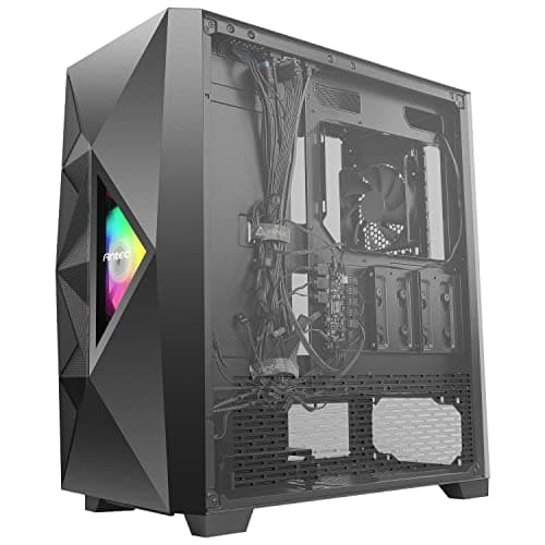 Antec Dark League DF800 FLUX ATX Mid Tower Black with Tempered Glass Side Panel and USB 3.2 Gen 1 Type-A image