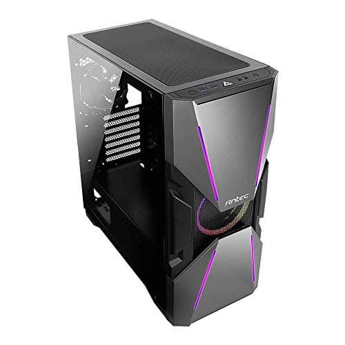Antec Dark Avenger DA601 E-ATX Mid Tower Case/ARGB Motherboard Sync/Tempered Glass/Prizm 120 ARGB Fan Included image
