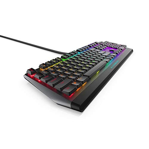 Dell Alienware AW510K Dark side of the moon RGB Wired Cherry MX Low Profile Red Gaming Keyboard image