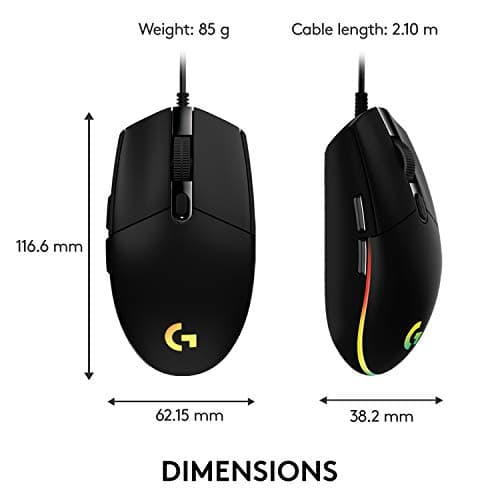 Logitech G203 Lightsync Optical Wired Gaming Mouse image