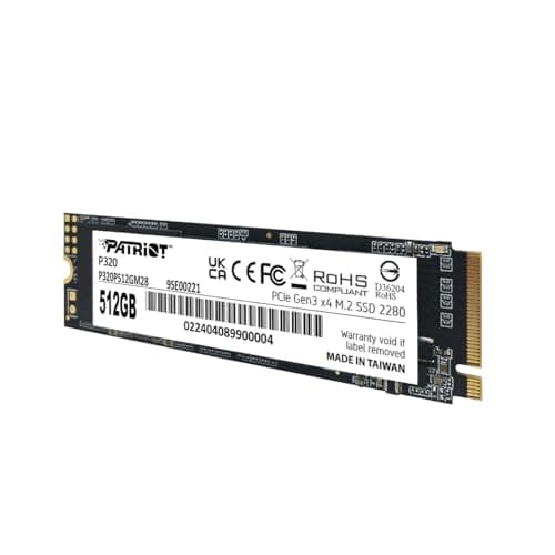 Patriot P320 512GB SSD M.2-2280 PCIe 3.0 x4 NVMe image