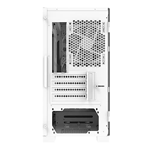 Montech AIR 100 ARGB Micro ATX Mid Tower White Tempered Glass Side Panel and USB 3.2 Gen 1 Type-A, USB 2.0 Type-A Front Panel image