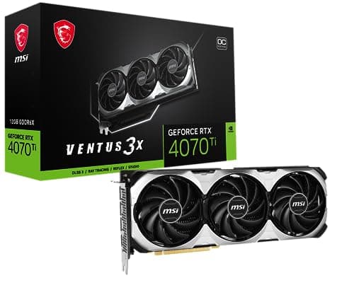 MSI GeForce RTX 4070 Ti VENTUS 3X E OC 12GB GDDR6X Silver / Black main image