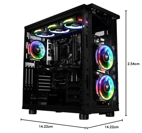 Thermaltake Riing Plus 140mm Black Addressable RGB PWM 3-Pack image