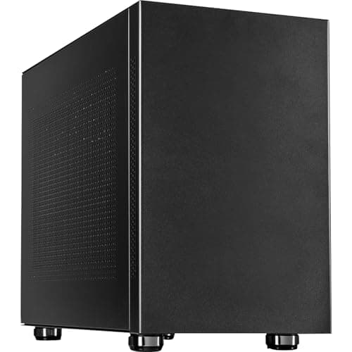 Inter-Tech IM-1 POCKET Micro ATX Mini Tower Black Mesh Side Panel, Front Panel USB 3.2 Gen 1 Type-A image