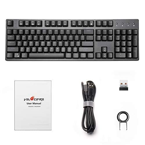 Velocifire VM02WS Wireless Standard Outemu Brown Mechanical Keyboard image