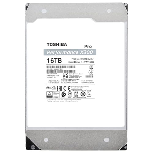Toshiba X300 Pro 16TB Internal HDD 7200RPM 3.5" SATA 6.0 Gb/s image