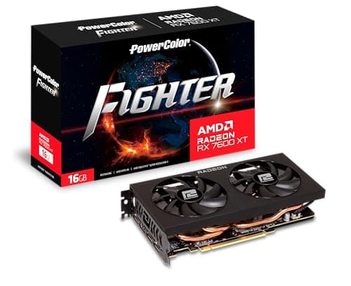 PowerColor Fighter Radeon RX 7600 XT 16GB GDDR6 Black main image