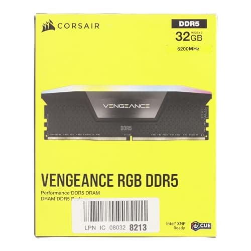 Corsair Vengeance RGB Black DDR5-6200 CL36 32GB (2x16GB) image