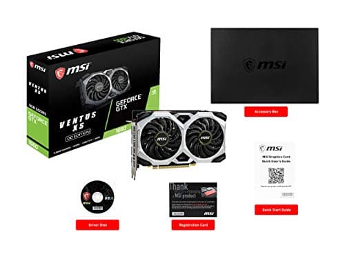 MSI GeForce GTX 1660 VENTUS XS OC 6GB GDDR5 Black / White image