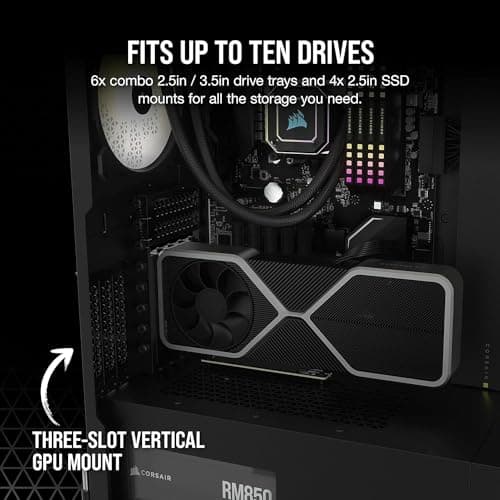 Corsair 7000D AIRFLOW ATX Full Tower Black Tempered Glass Side Panel image