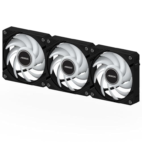 Gigabyte AORUS EZ CHAIN FAN 120mm Black RGB PWM 3-Pack image