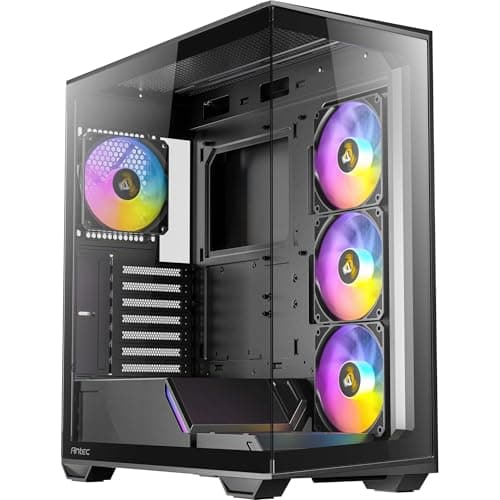 Antec C3 ARGB ATX Mid Tower Black with Tempered Glass Side Panel, USB 3.2 Gen 2 Type-C, and USB 3.2 Gen 1 Type-A image