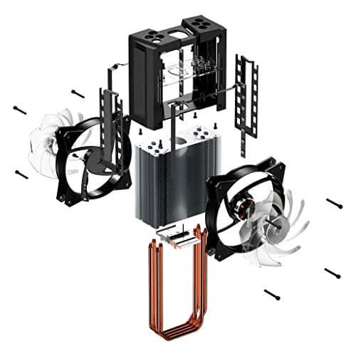 Cooler Master MasterAir MA410M Air 166mm 53.38 CFM Black image