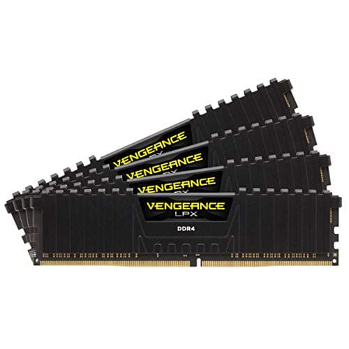 Corsair Vengeance LPX Black / Yellow DDR4-3600 CL18 32GB (4x8GB) image