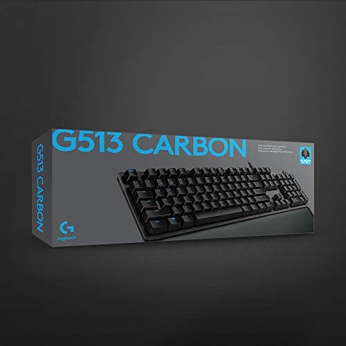 Logitech G513 Carbon RGB Wired GX Blue Mechanical Gaming Keyboard image