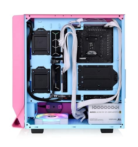 Thermaltake Ceres 350 MX ATX Mid Tower Pink with Tempered Glass Side Panel, USB 3.2 Gen 2 Type-C, and USB 3.2 Gen 1 Type-A image
