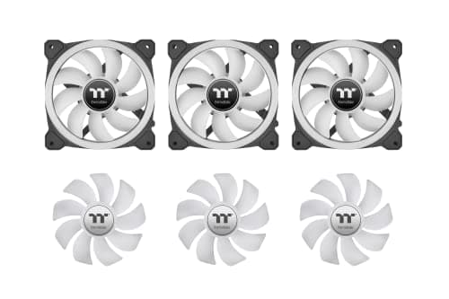 Thermaltake SWAFAN 14 140mm Black RGB 77.6 CFM 3-Pack image