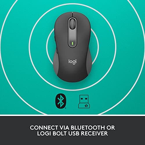Logitech Signature M650 Bluetooth Wireless Wired Optical Mouse image