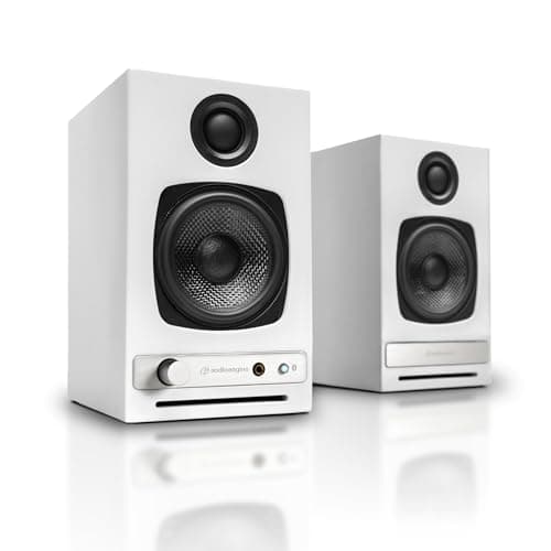 Audioengine HD3-WHT 2.0 Channel 60 W White / Black Speakers image