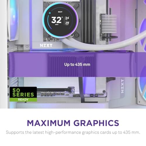 NZXT H9 Flow RGB+ (2025) ATX Mid Tower White Tempered Glass image